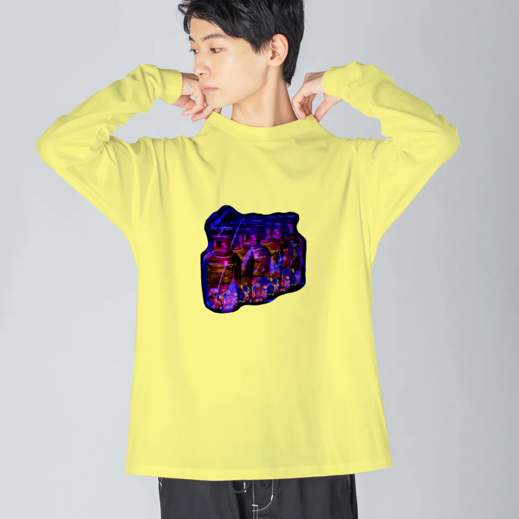 JINPIN (仁品)のがぶ飲み Big Long Sleeve T-Shirt