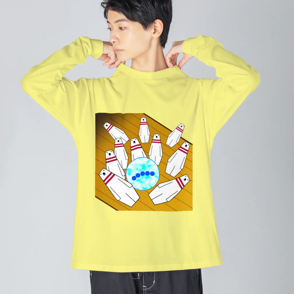 ほかほかしろくまのあったかざっかやのしろくまボウル Big Long Sleeve T-Shirt