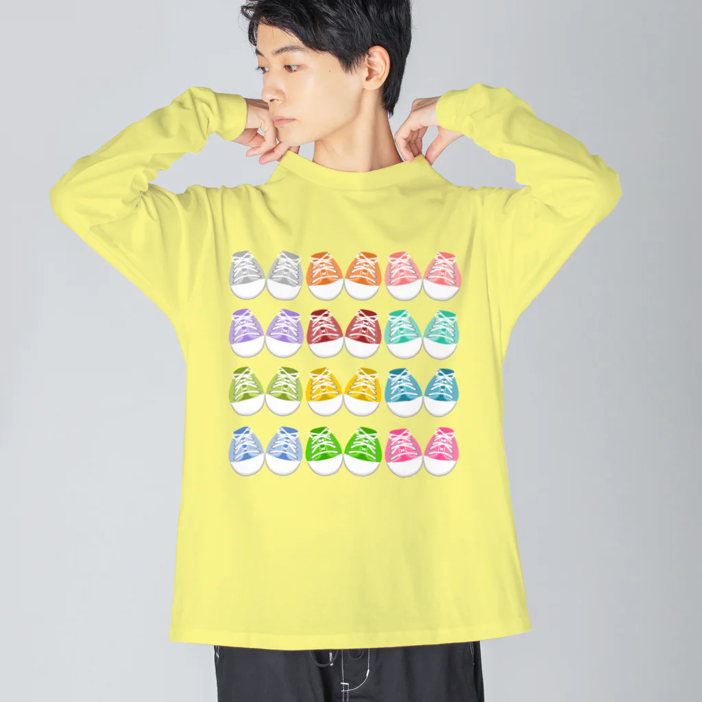 A33のカラフルシューズ Big Long Sleeve T-Shirt