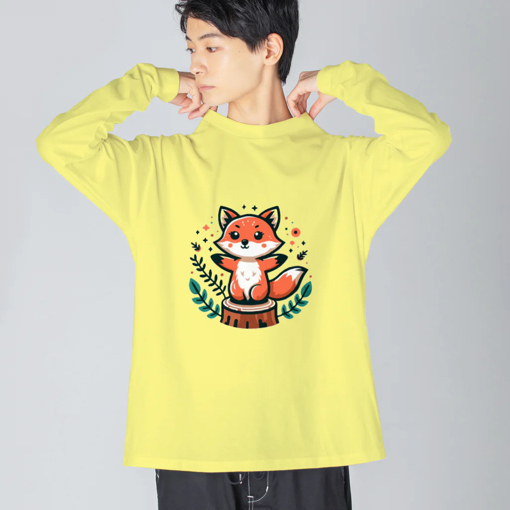 Forêt de RenardsのmountainＦＯＸ ビッグシルエットロングスリーブTシャツ