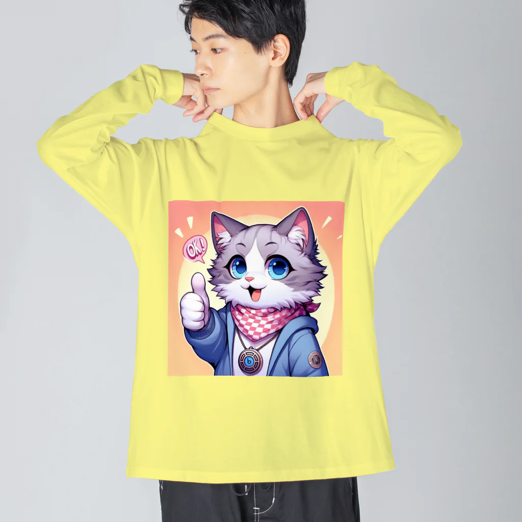 fukami3のOKラグドールアイン君 Big Long Sleeve T-Shirt