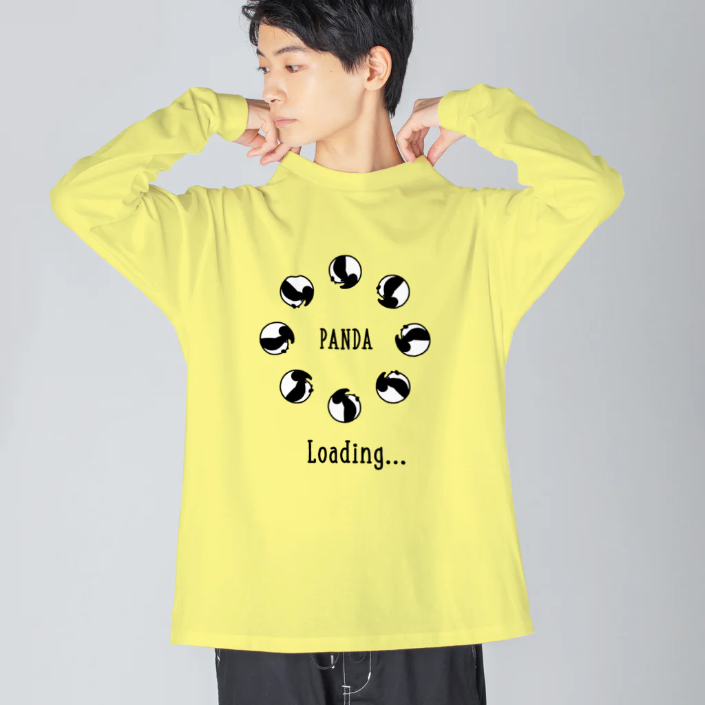 【予告】第２弾！#SUZURIのTシャツセール開催！！！★kg_shopのローディングパンダ Big Long Sleeve T-Shirt
