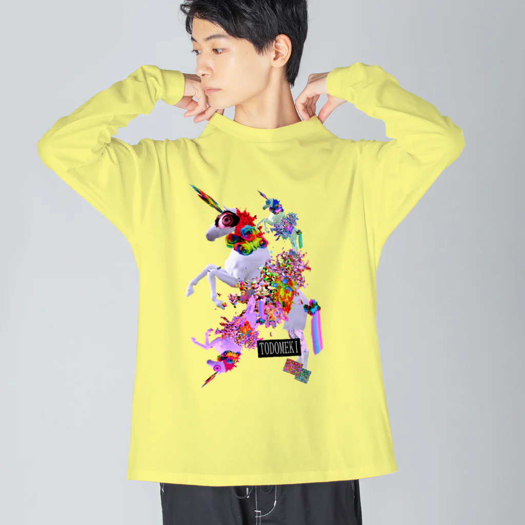 TODOMEKIのキラキラユニコーン Big Long Sleeve T-Shirt