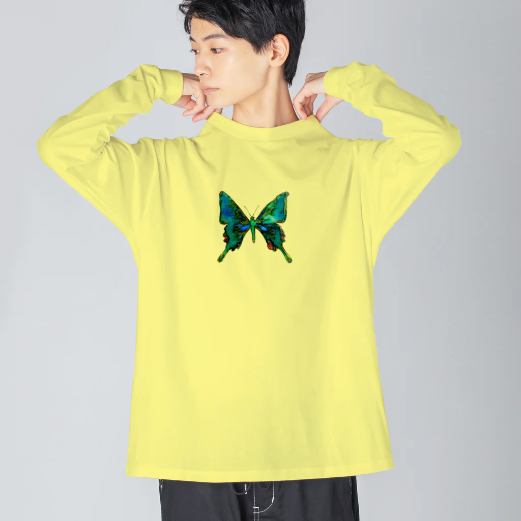 ohiruneofutonのチョウチョウ Big Long Sleeve T-Shirt