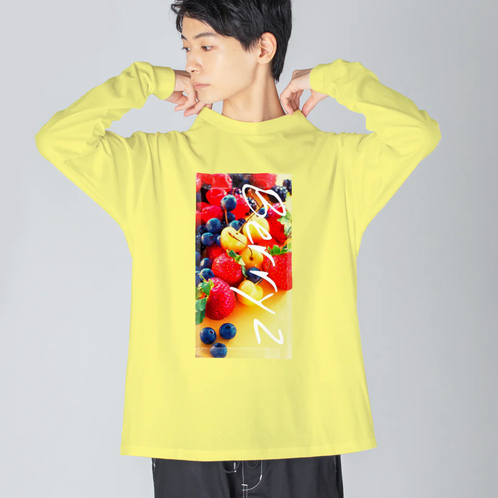 poppy22のはじけるベリーBerryz ビッグシルエットロングスリーブTシャツ