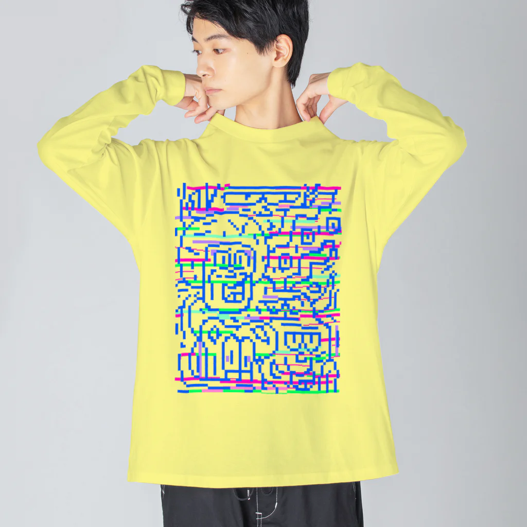 Msto_market a.k.a.ゆるゆる亭のSpace  F Combo TYPE246 Big Long Sleeve T-Shirt