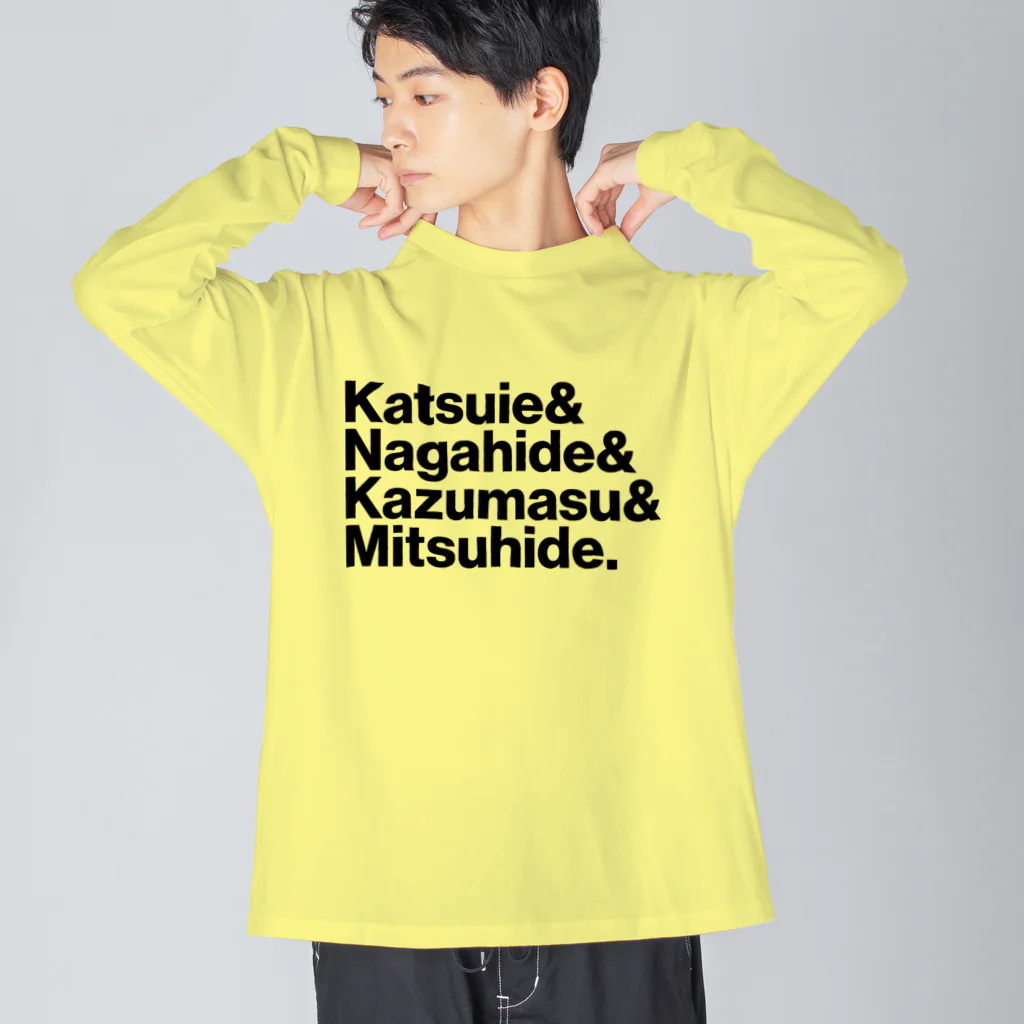 KAWAGOE GRAPHICSの織田四天王 Big Long Sleeve T-Shirt