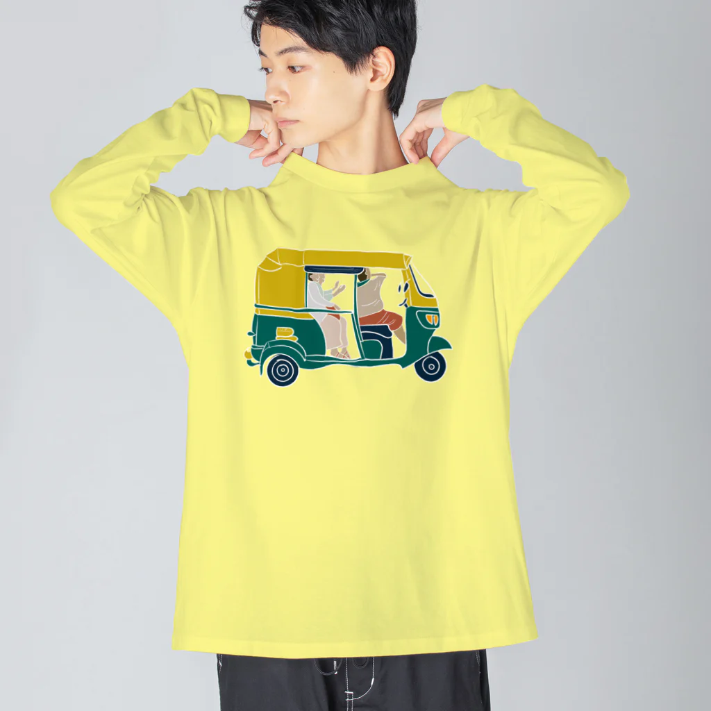 Ruchiのリクシャー　窓枠白色 Big Long Sleeve T-Shirt