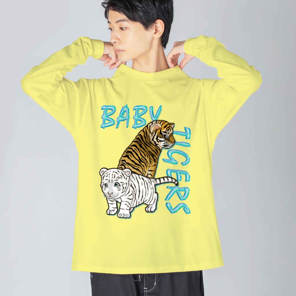 LalaHangeulのBABY TIGERS Big Long Sleeve T-Shirt