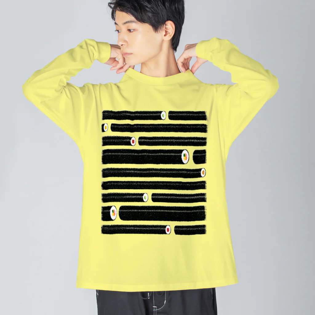 くいなの母の巻き寿司ボーダー Big Long Sleeve T-Shirt