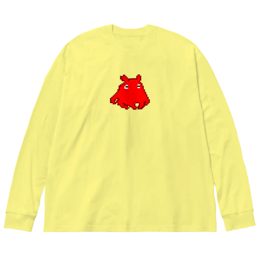 LalaHangeulのメンダコさんドットバージョン Big Long Sleeve T-Shirt