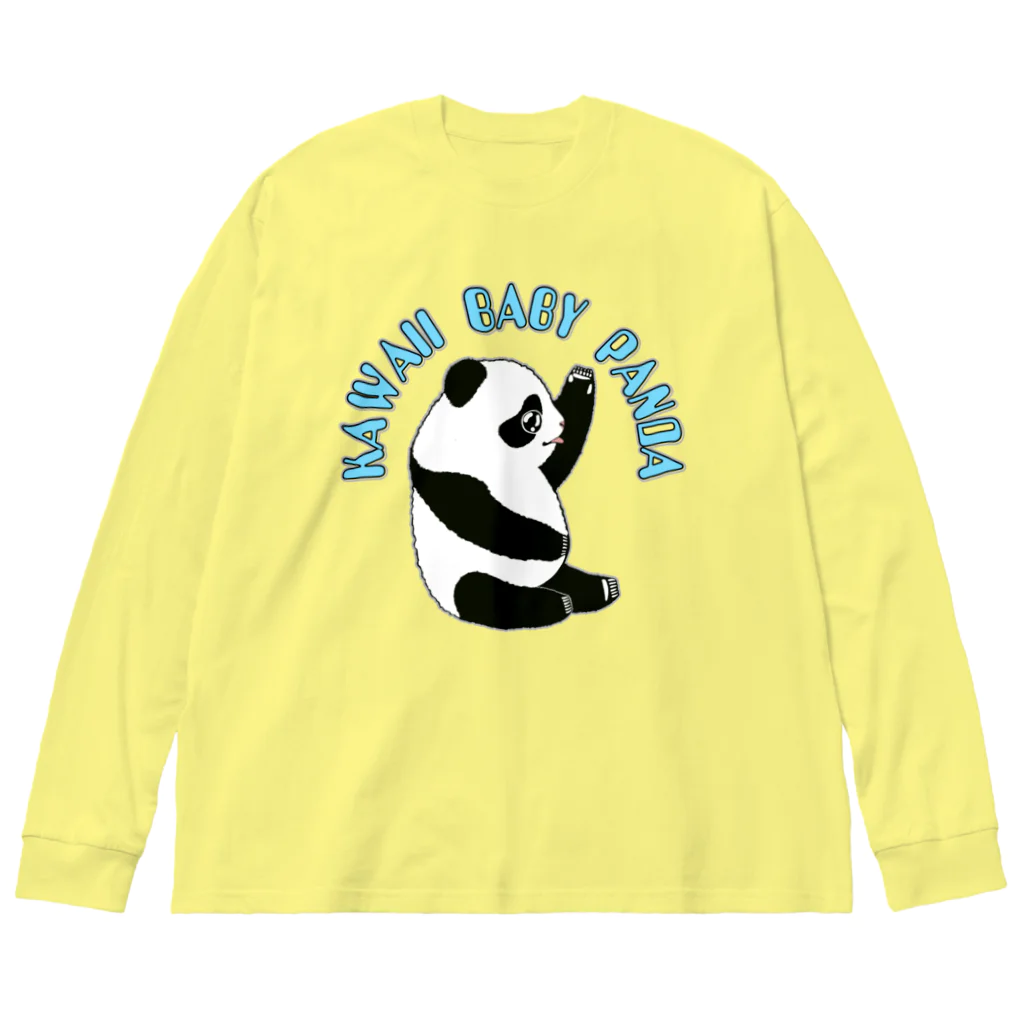 LalaHangeulのKawaii Baby Panda Big Long Sleeve T-Shirt