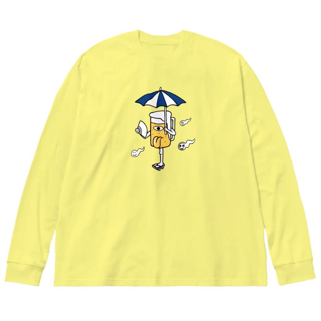 リュウラクドウの唐傘ビールお化け Big Long Sleeve T-Shirt