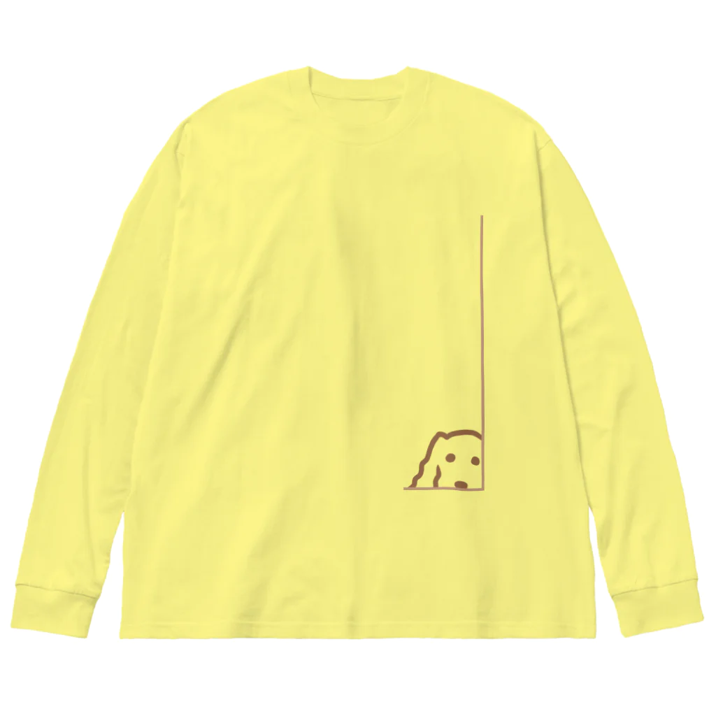 CHOSANAのチラ犬 ビッグシルエットロングスリーブTシャツ