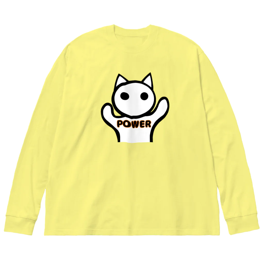 aiueoneko358のパワー猫 Big Long Sleeve T-Shirt