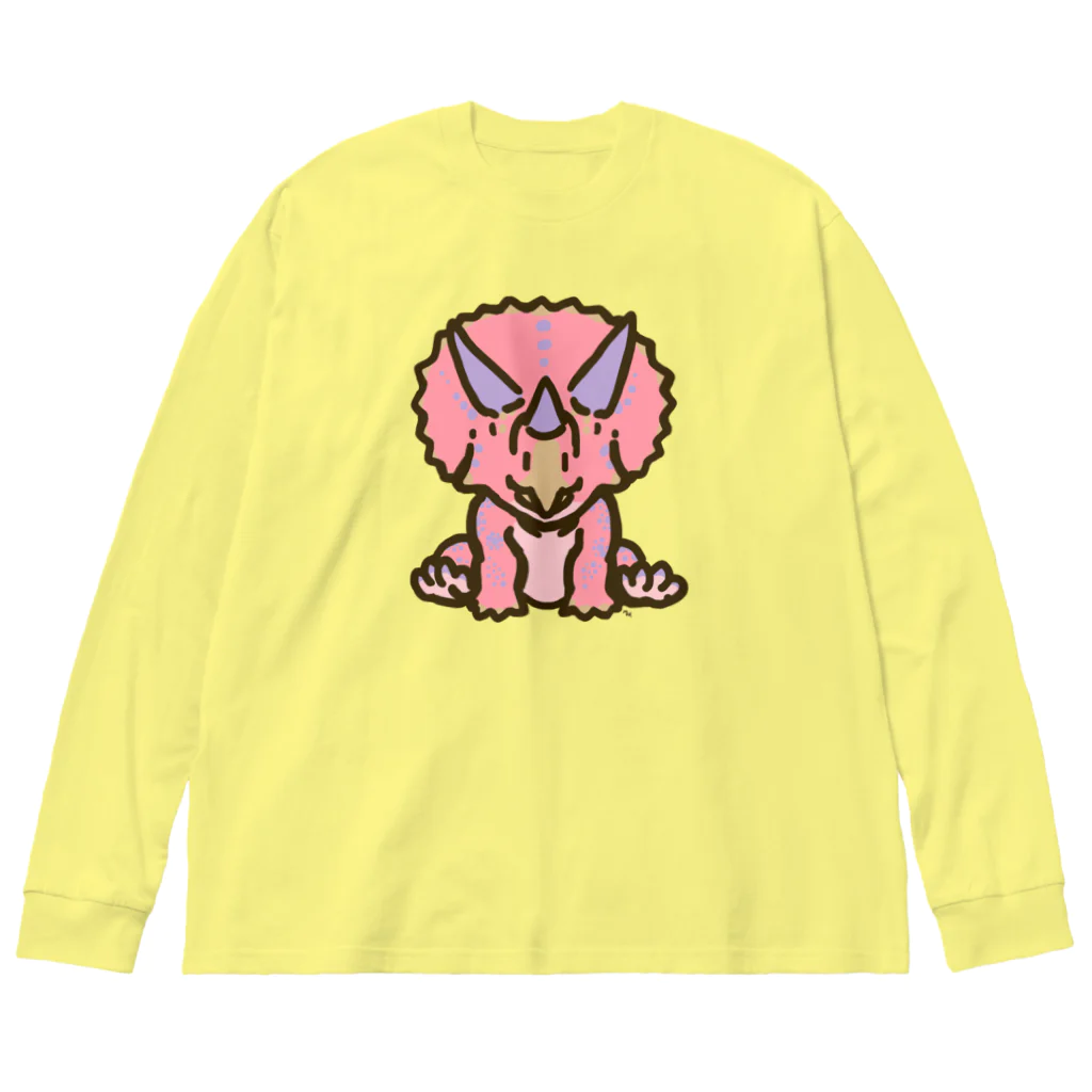 segasworksのホリドゥスちゃん（ゆるトリケラトプス ） Big Long Sleeve T-Shirt