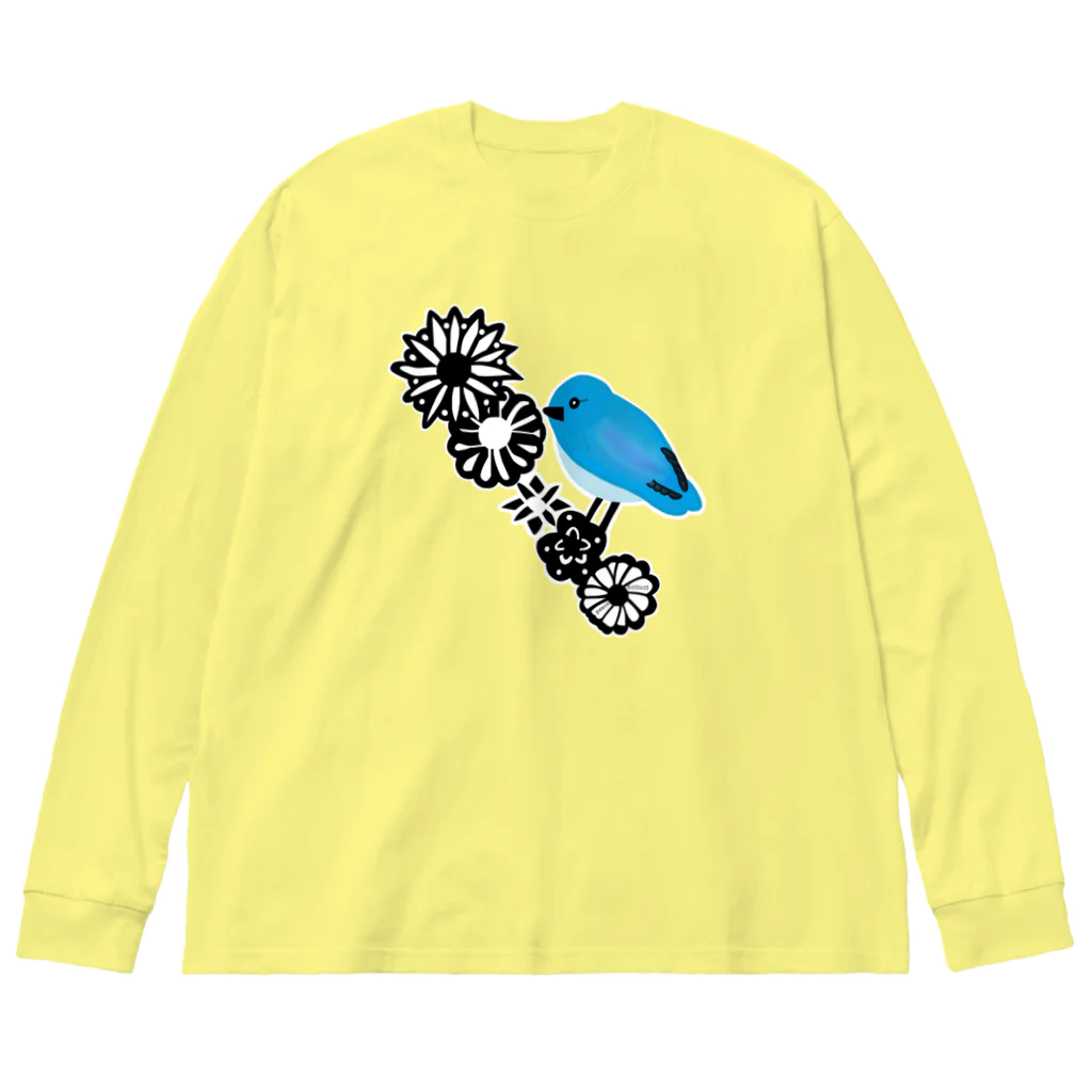 aiueoneko358のあおいとり Big Long Sleeve T-Shirt