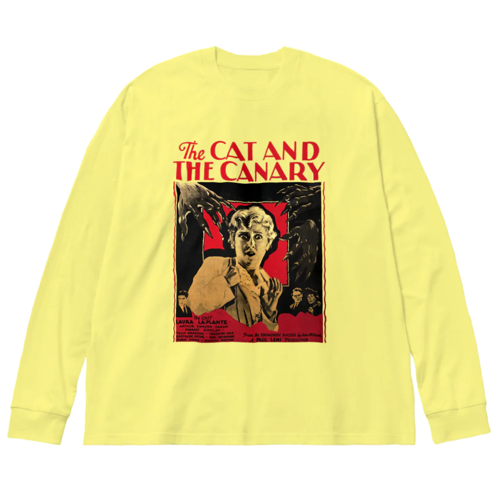 Saza-nami Antique designのTHE CAT AND THE CANARY Big Long Sleeve T-Shirt