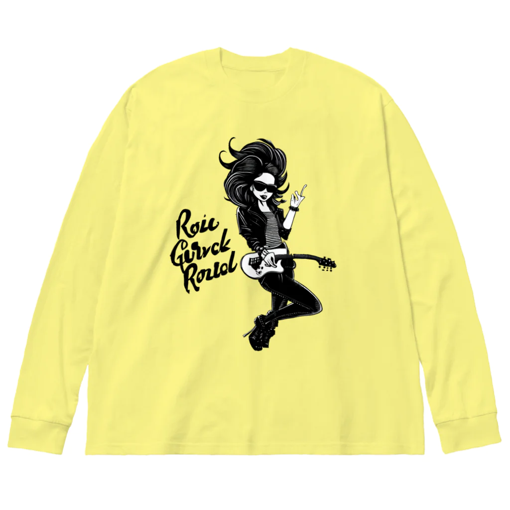 islandmoon13のROCKな女 Big Long Sleeve T-Shirt