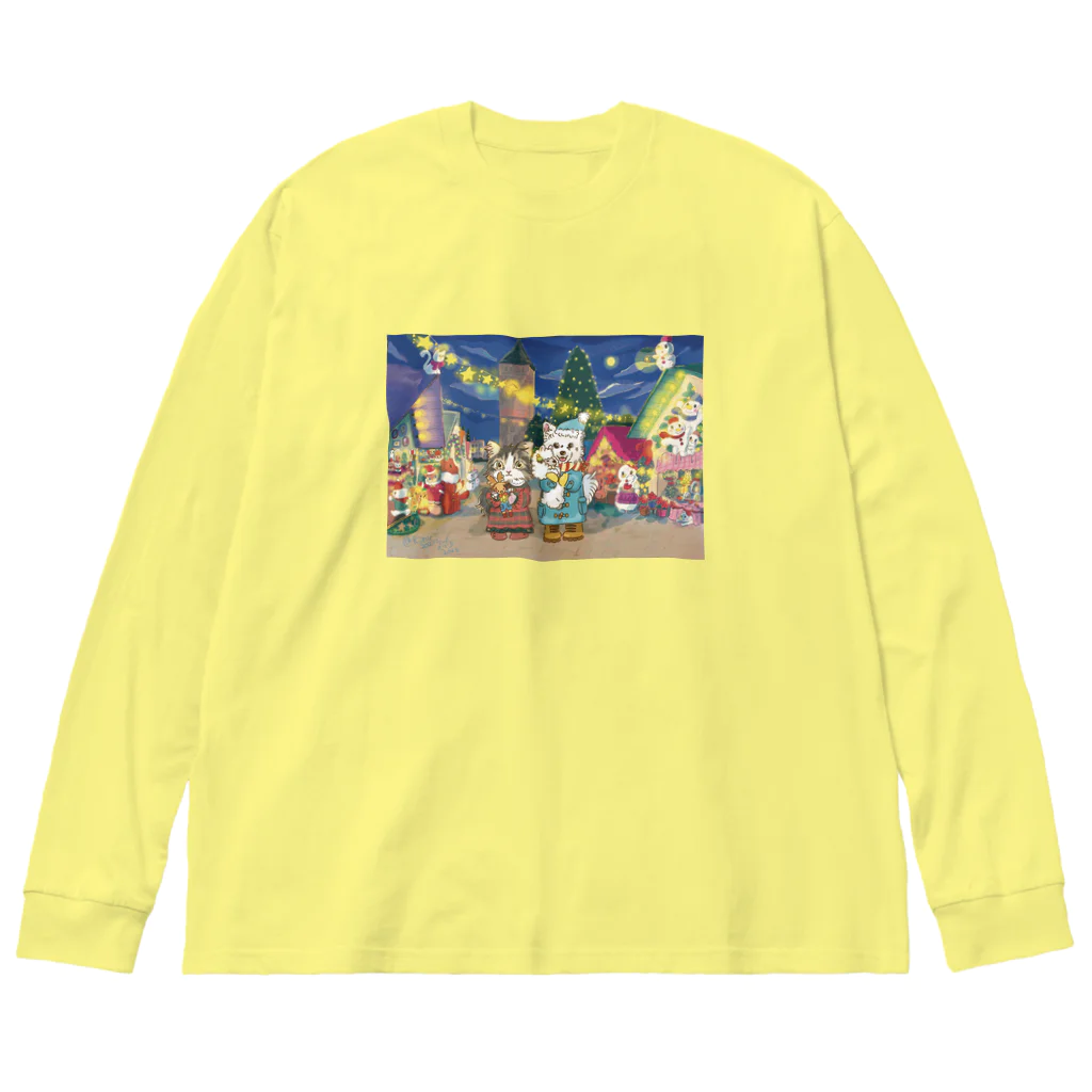 猫のきぬくんのお店のみーにゃんとしらたまくん　クリスマスツアー Big Long Sleeve T-Shirt