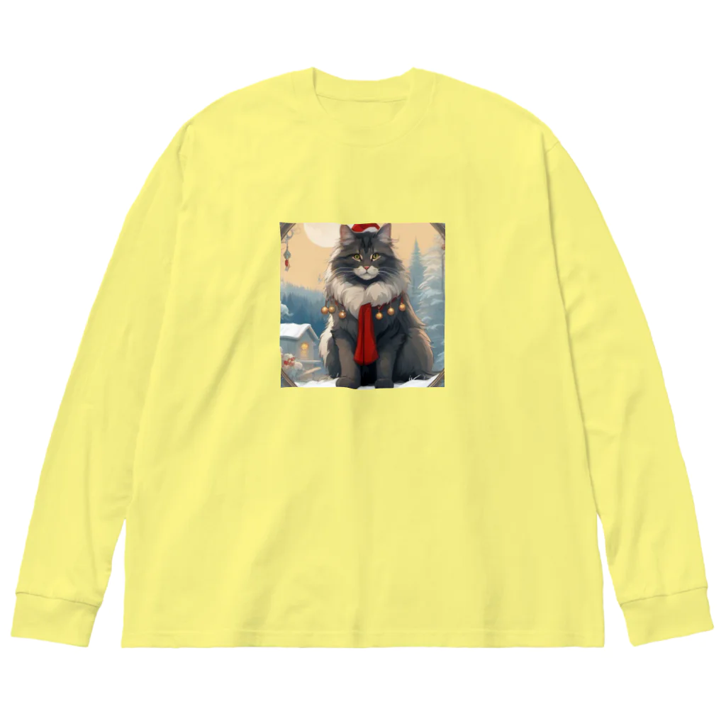 ruiruirの猫　冬　クリスマス Big Long Sleeve T-Shirt