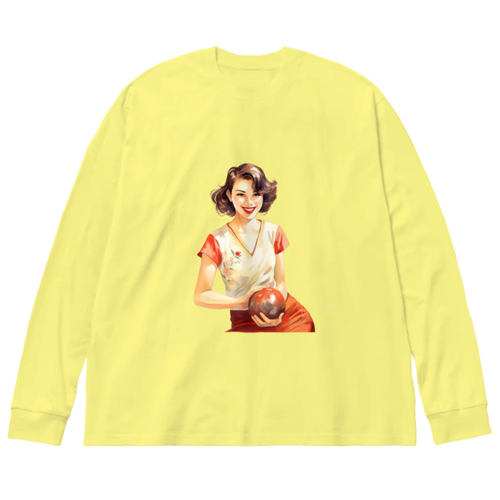 MistyStarkの日本人女性ボーリング Big Long Sleeve T-Shirt