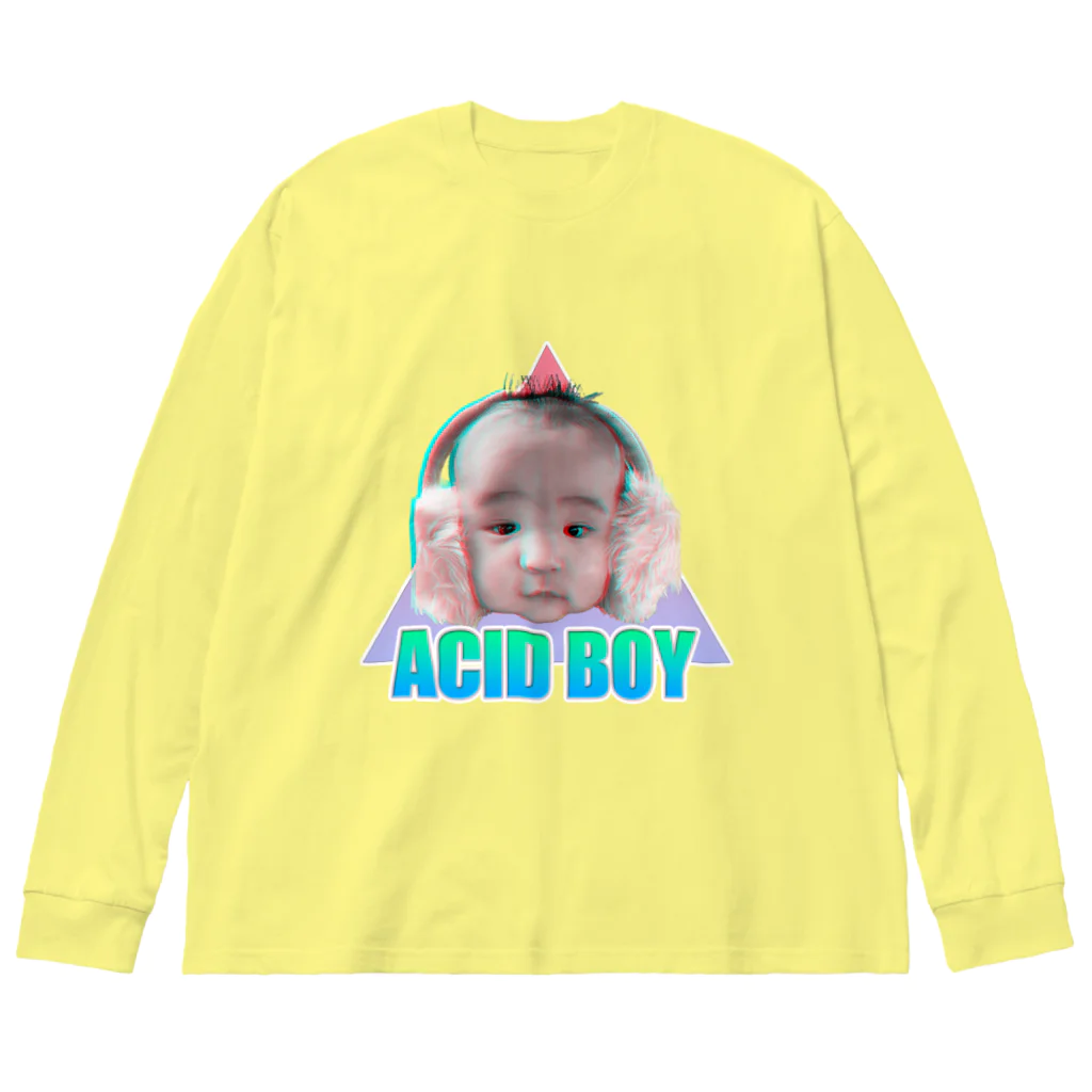 てくのちゃんのクソカワACID BOY ビッグシルエットロングスリーブTシャツ