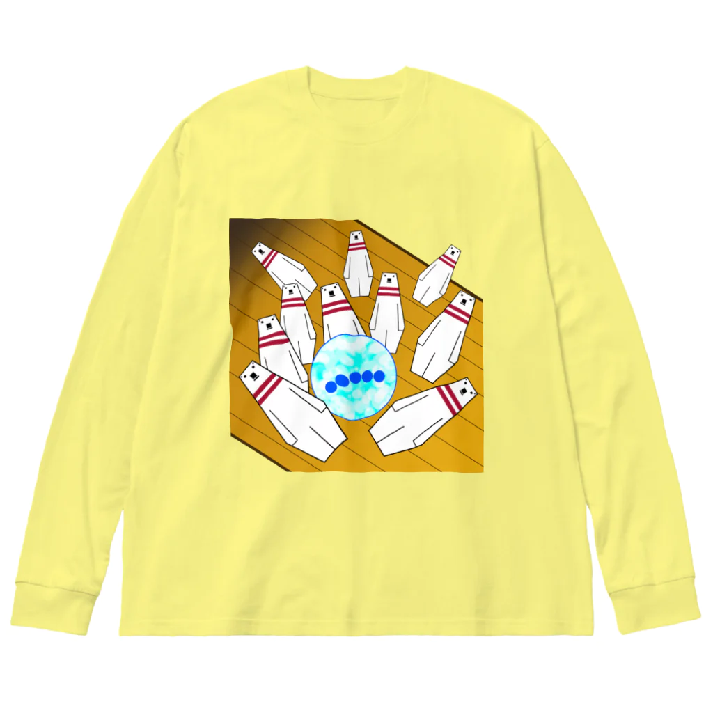 ほかほかしろくまのあったかざっかやのしろくまボウル Big Long Sleeve T-Shirt