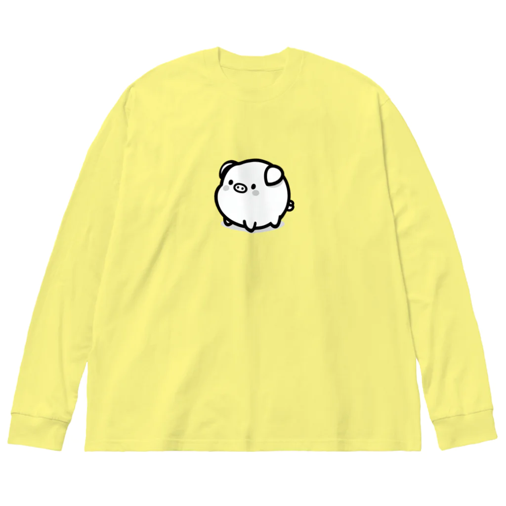 終わらない夢🌈の可愛いまんまる💞ぶたちゃん😍 Big Long Sleeve T-Shirt