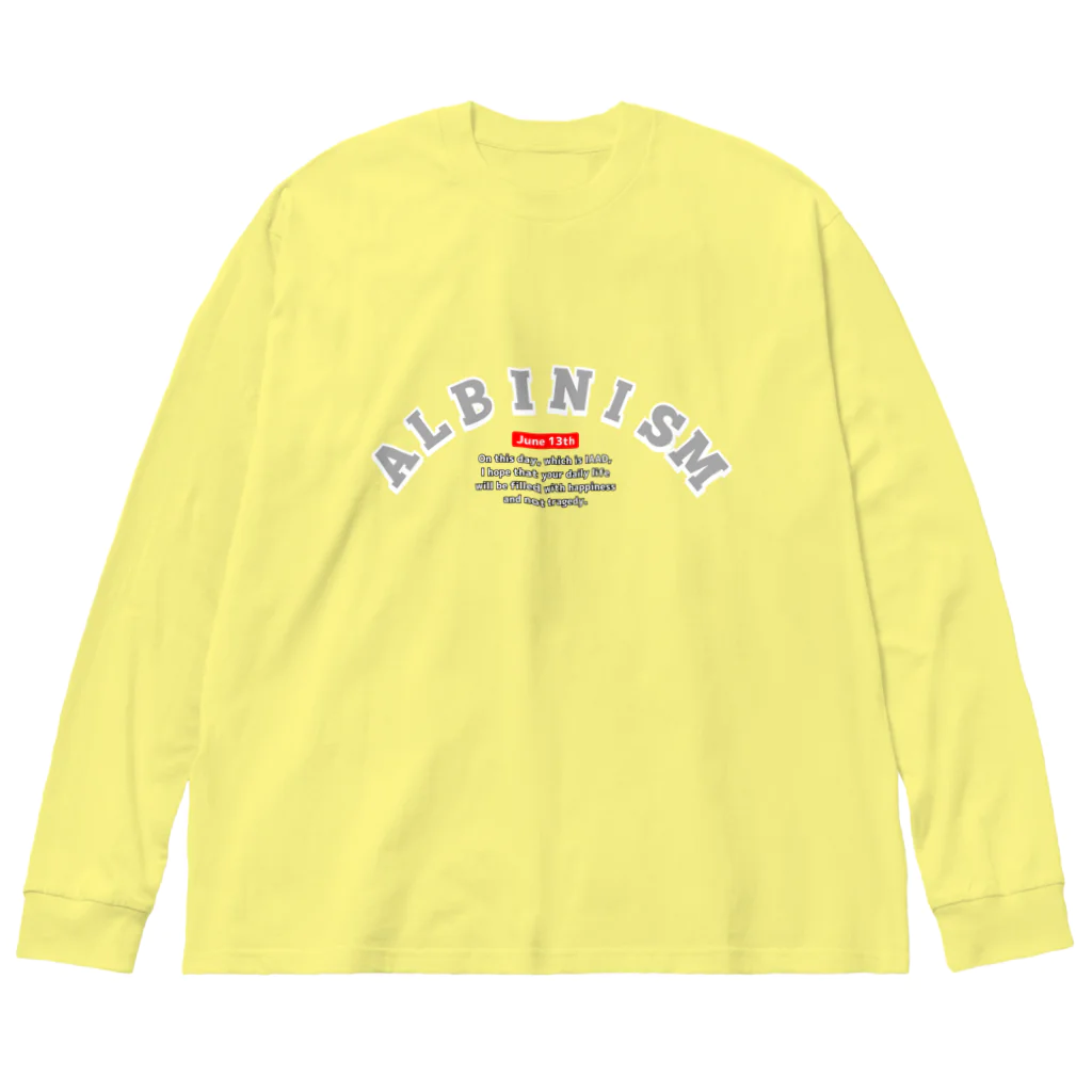 粕谷幸司 as アルビノの日本人の6月13日のアルビニズム 루즈핏 롱 슬리브 티셔츠