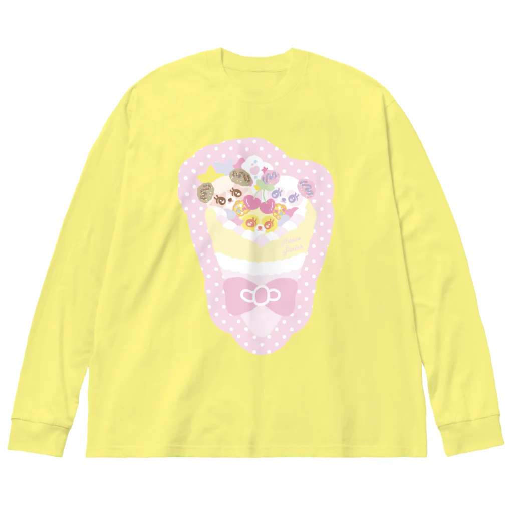 🎀りぼんぱ～ら～🎀のぱんだクレープ ビッグシルエットロングスリーブTシャツ