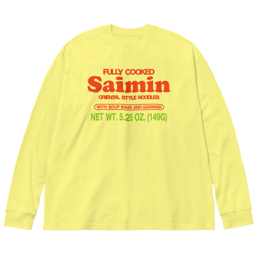Souvenir HawaiiのSaimin Cup Big Long Sleeve T-Shirt