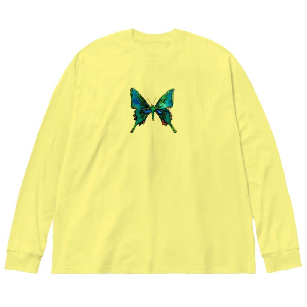 ohiruneofutonのチョウチョウ Big Long Sleeve T-Shirt