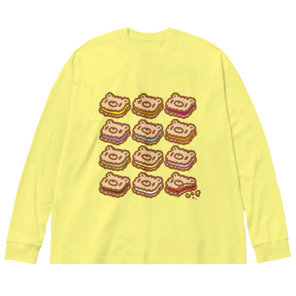 CHAX COLONY imaginariの【各20点限定】いたずらぐまのグル〜ミ〜(15/12cookies)  ビッグシルエットロングスリーブTシャツ