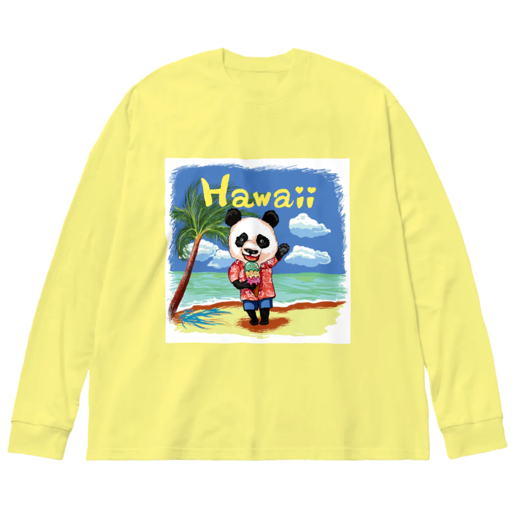 油絵描きの小物売り場のハワイ旅行気分 Big Long Sleeve T-Shirt