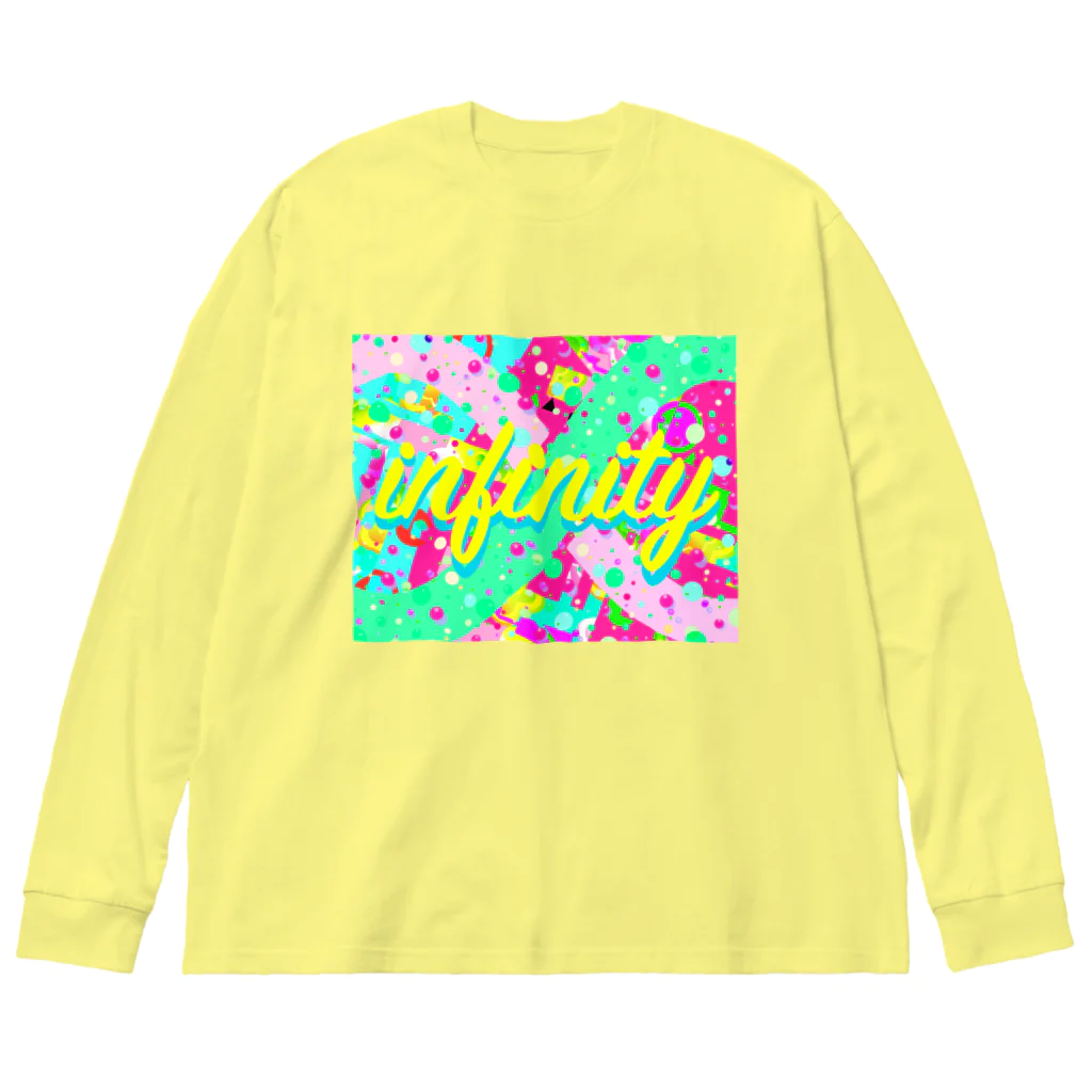 ✨🌈✨ユラクラカン🇯🇵 ✨🌈✨の🌈✨∞infinity∞✨ ビッグシルエットロングスリーブTシャツ