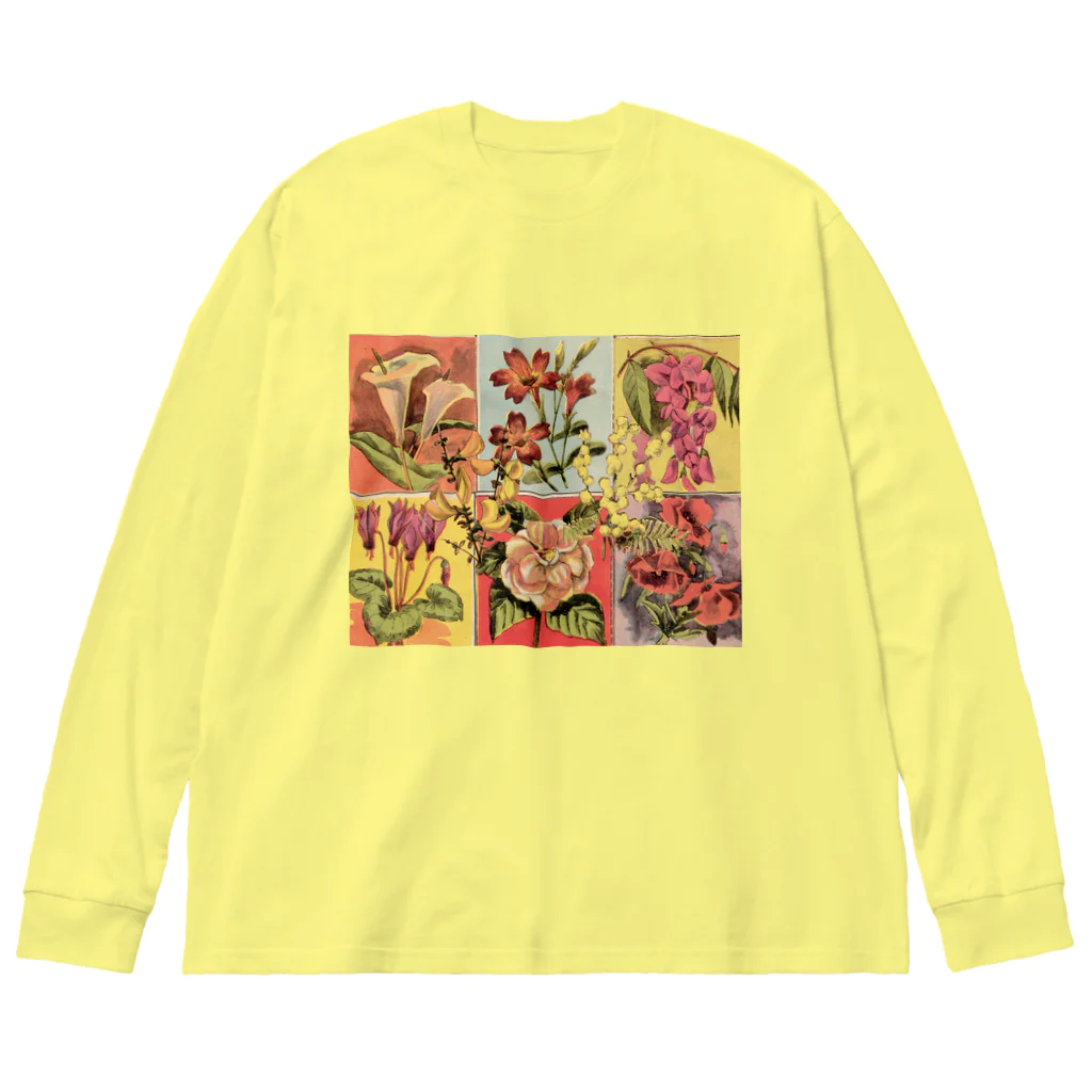 NAZONAZO-Storeのレトロ・フラワー Big Long Sleeve T-Shirt