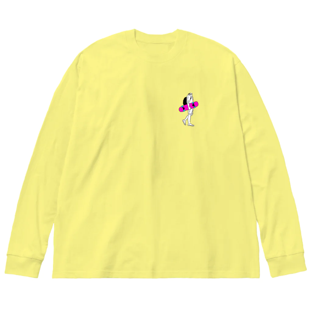 ﾁ ﾅ .のスケートボード Big Long Sleeve T-Shirt