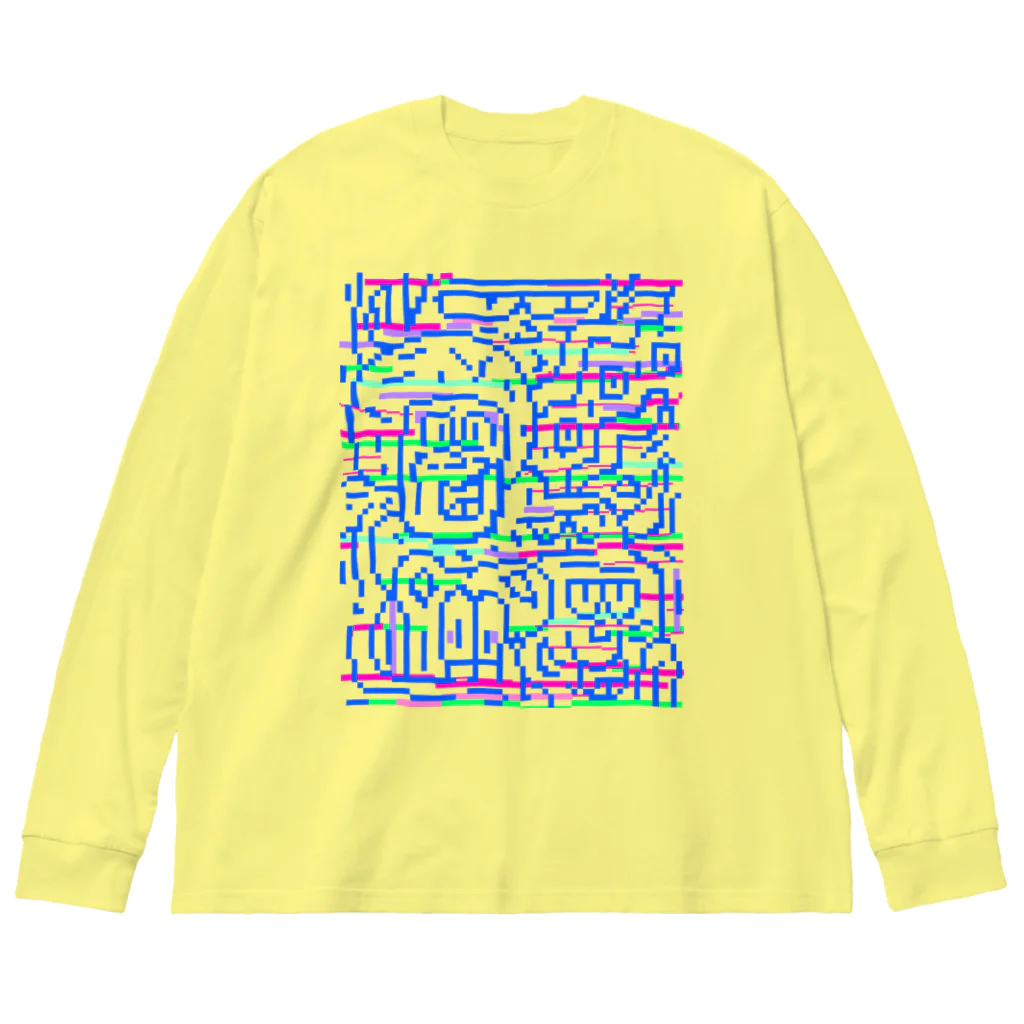 Msto_market a.k.a.ゆるゆる亭のSpace  F Combo TYPE246 Big Long Sleeve T-Shirt