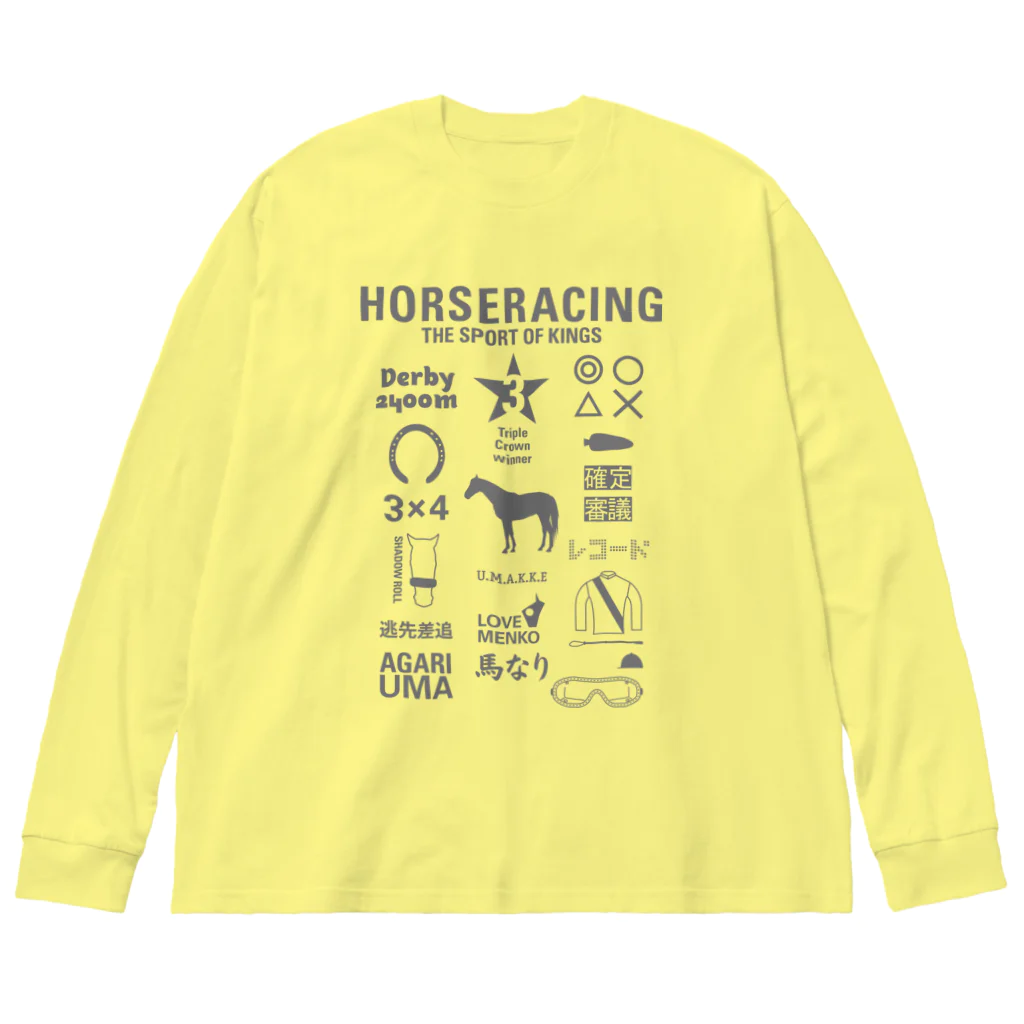 KAWAGOE GRAPHICSのHORSERACING GRAPHICS Big Long Sleeve T-Shirt