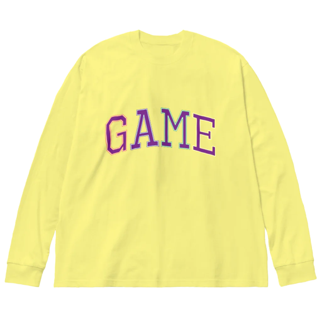 カレッジロゴ何か良いのゲームカレッジ Big Long Sleeve T-Shirt