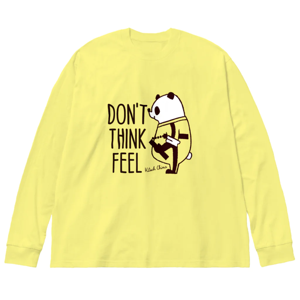 キッチュのヌンチャクパンダ Big Long Sleeve T-Shirt