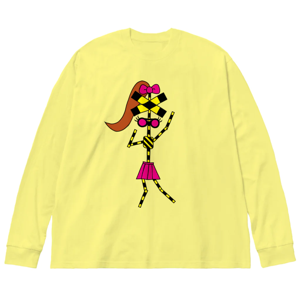 ゴロニャーのダサT屋さんのフミ子・スイーツ from ボールヘッズ Big Long Sleeve T-Shirt