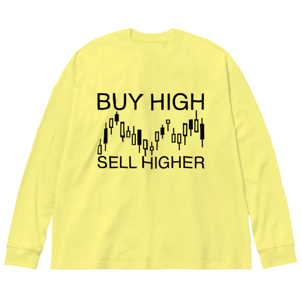AURA_HYSTERICAのBuy high, sell higher ビッグシルエットロングスリーブTシャツ