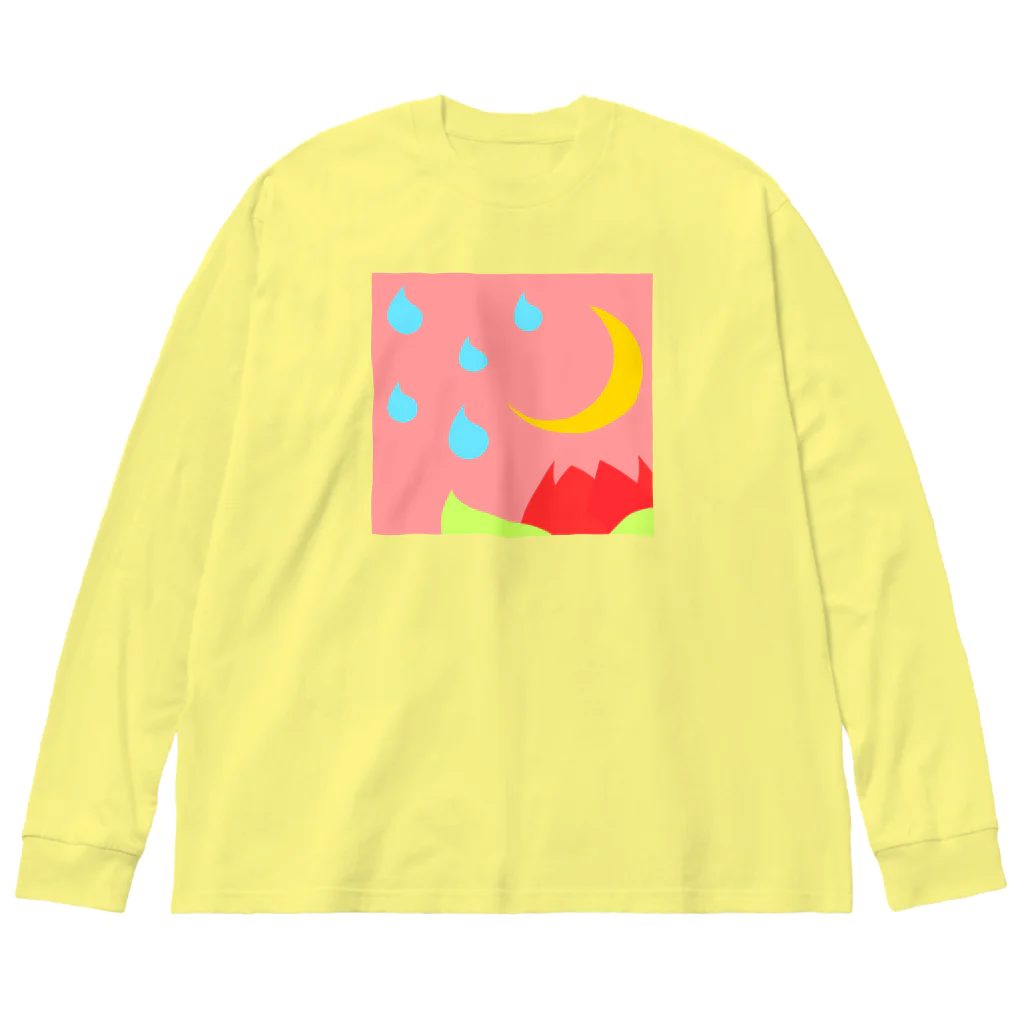 pastelia　shopのちゅーりっぷとあめ ビッグシルエットロングスリーブTシャツ