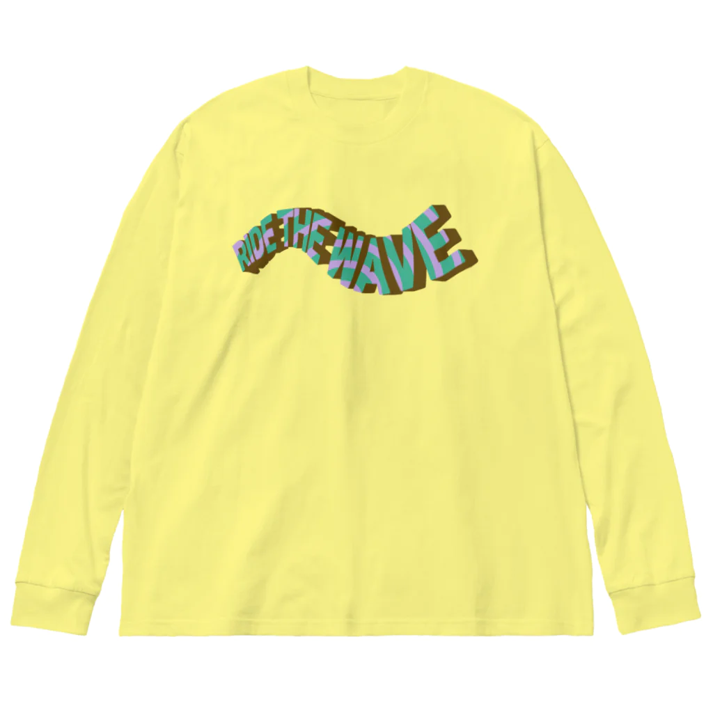 sandy-mのライドザウェーブ ヴィンテージ風 2 Big Long Sleeve T-Shirt