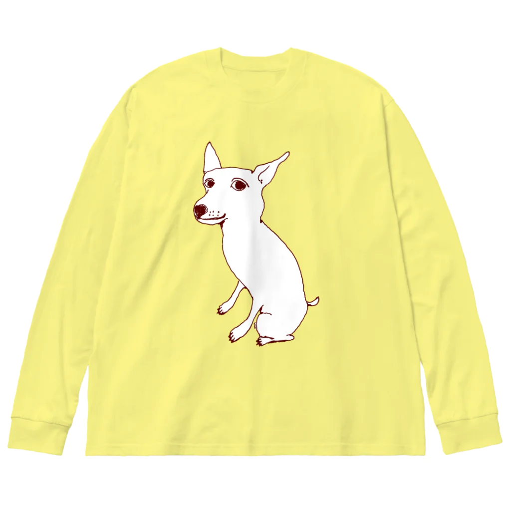 NIKORASU GOのミニピンデザイン「お座り中」（Tシャツ・パーカー・グッズ・ETC） Big Long Sleeve T-Shirt