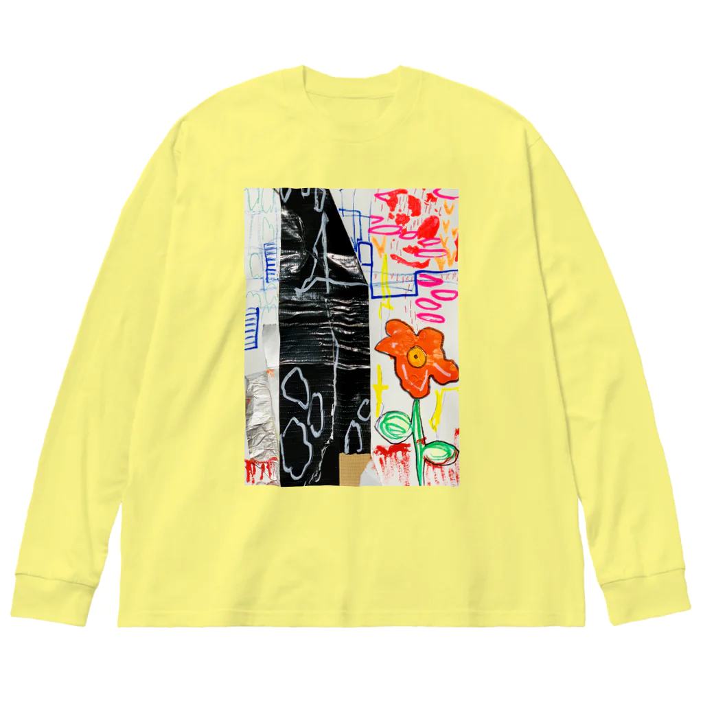 ヒラモトユミエのdrawing「おはな」 Big Long Sleeve T-Shirt