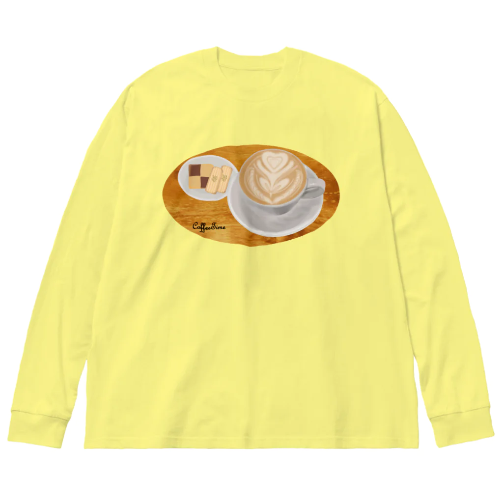 satoharuのハートのラテアート Big Long Sleeve T-Shirt