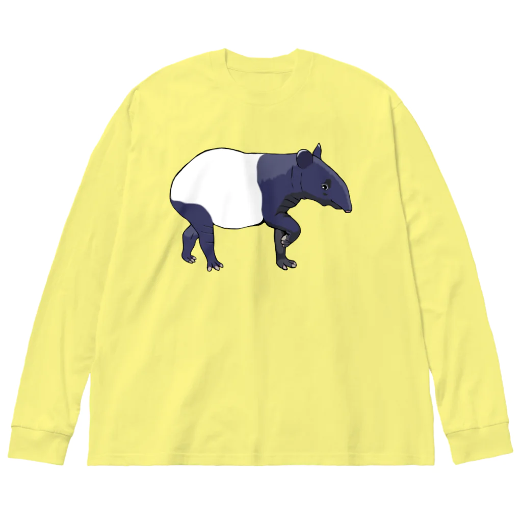 LalaHangeulのマレーバク母さん　文字無し Big Long Sleeve T-Shirt